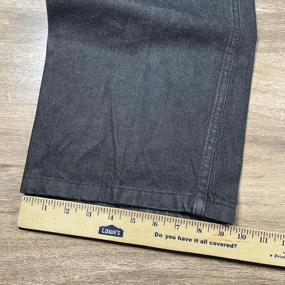 Rocawear Men's 42 Y2K 90's Skater Baggy Dark Wash Loose Black Denim Jeans - Picture 9 of 9